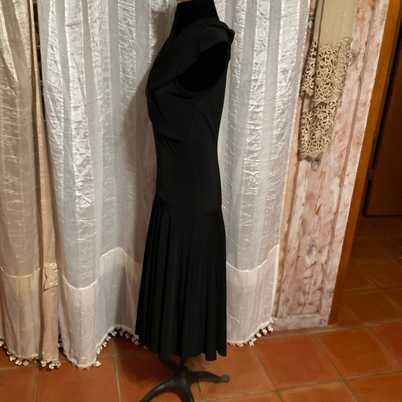 Sinequonone made in France Shawl Collar Drop Waist Dress S/M EUC - Picture 10 of 10